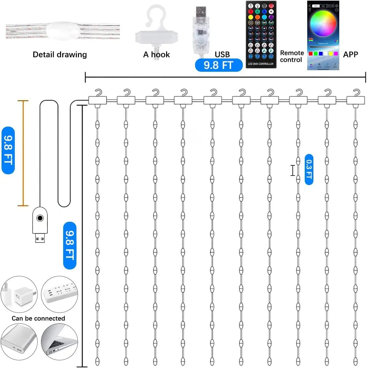 LED Curtain Lights